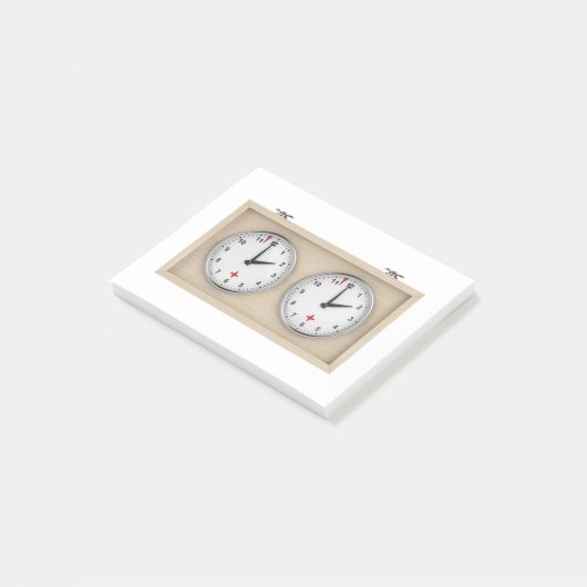 Post-it® Horloge d'échecs (Incliné)