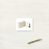 Post-it® Horloge des échecs et des échecs (Sur un bureau)