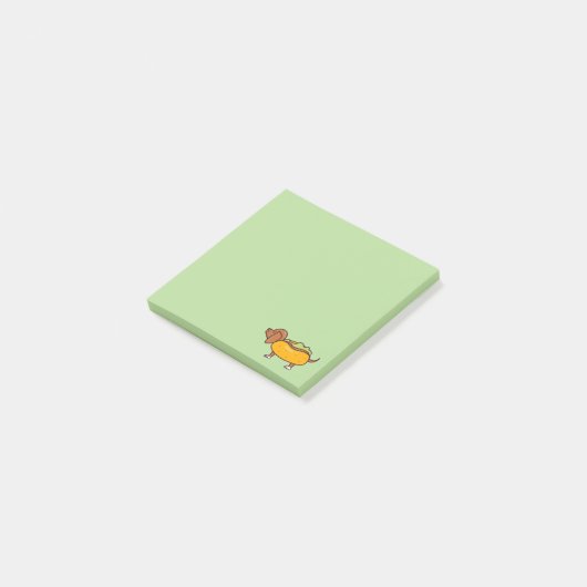 Post-it® Hot Dog Dachshund Post-It Notes (Incliné)