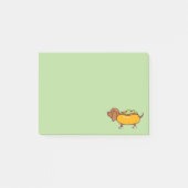 Post-it® Hot Dog Dachshund Post-It Notes (Devant)