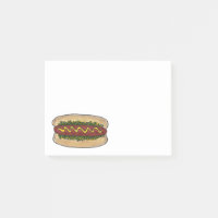 Hot Dog Hotdog avec la moutarde Relish Foot Poster