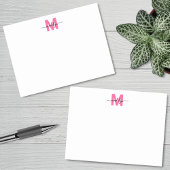 Post-it® Hot Pink Monogram