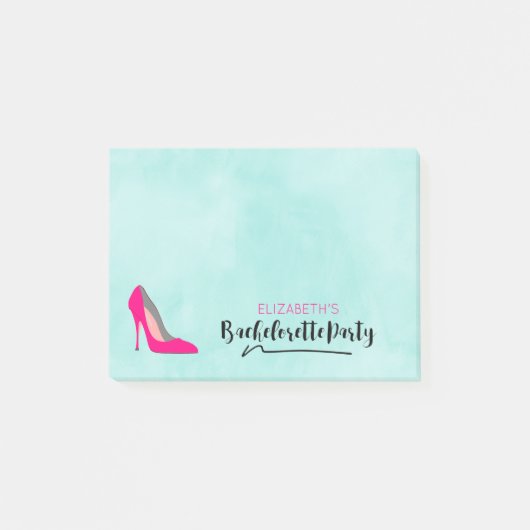 Post-it® Hot rose Stiletto High Heure Bachelorette Party (Devant)