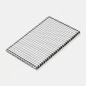 Post-it® Houndstooth noir et blanc par Shirley Taylor (Incliné)