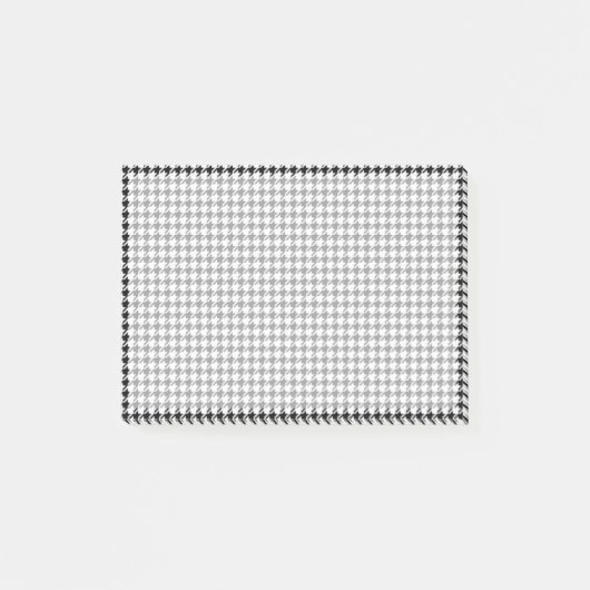 Post-it® Houndstooth noir et blanc par Shirley Taylor (Devant)