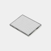 Post-it® Houndstooth noir et blanc par Shirley Taylor (Incliné)