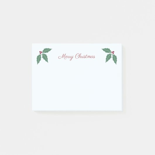 Post-it® Houx & Joyeux Noël (Devant)