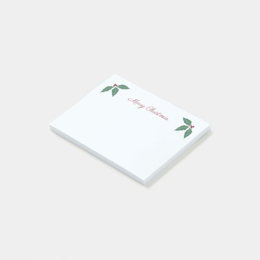 Post-it® Houx & Joyeux Noël (Incliné)