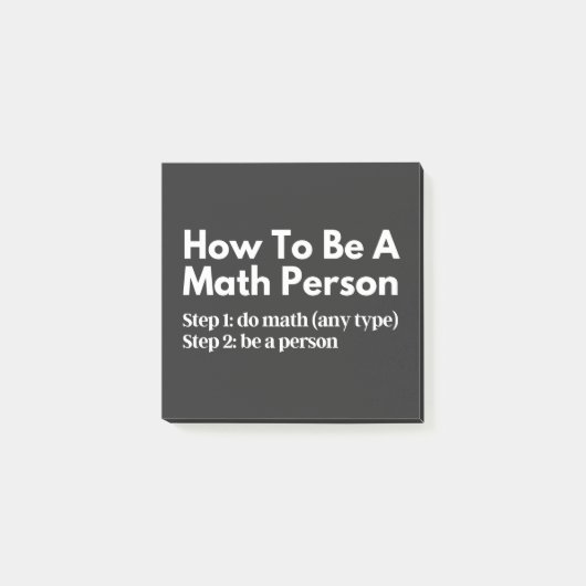 Post-it® How To Be A Math Person (Devant)