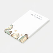 Post-it® Huître d'aquarelle côtière personnalisée (Incliné)