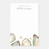 Post-it® Huître d'aquarelle côtière personnalisée (Devant)