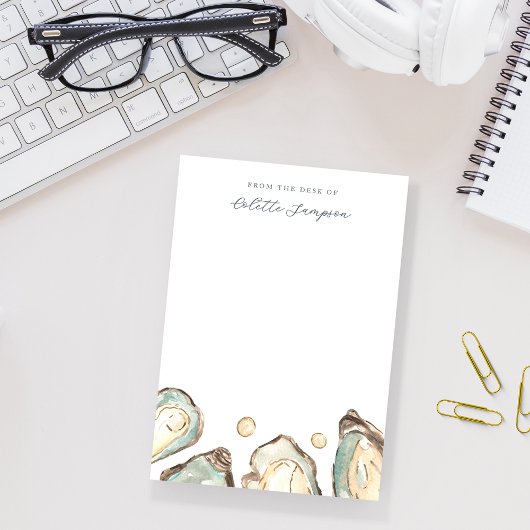 Post-it® Huître d'aquarelle côtière personnalisée