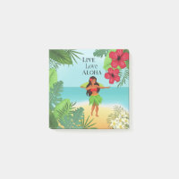 Hula Girl Live Love Aloha
