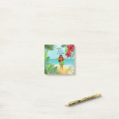 Post-it® Hula Girl Live Love Aloha (Sur un bureau)