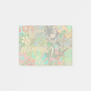 Post-it® Hula Vintage Floral Graphisme Floral Hawaii