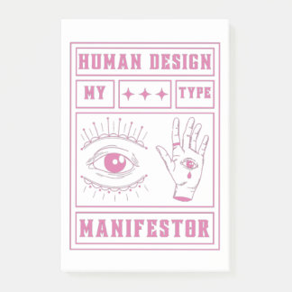 Post-it® human design manifestor type pink