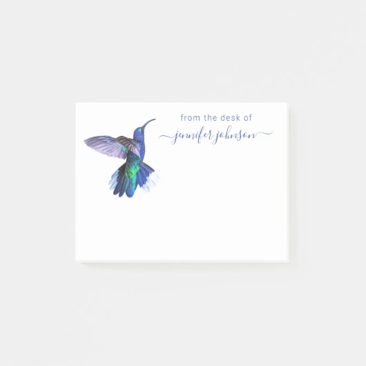 Post-it® Hummingbird violet du bureau de personnalisation (Devant)