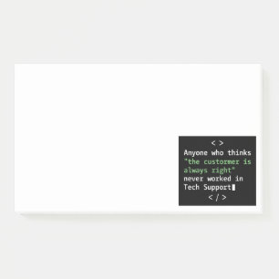 Post-it® Humour de l'assistance technique pour le service c