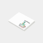 Post-it® Humour de professeur Teachersaurus avec de petits (Incliné)