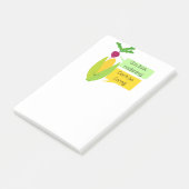 Post-it® Humour végétal drôle de radis et de maïs (Incliné)