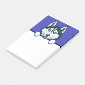 Post-it® Husky Cute Sibérien Husky Amoureux des chiens Cade (Incliné)