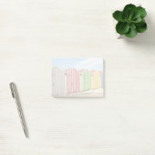 Post-it® Huttes colorées sur la plage (Bureau)