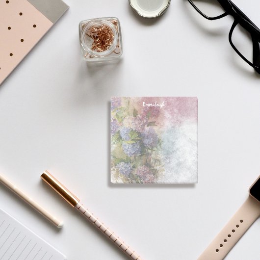 Post-it® Hydrangea Aquarelle Mélange Monogramme