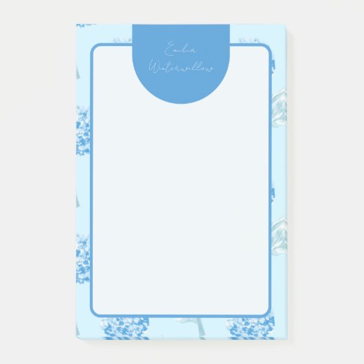 Post-it® Hydrangea Personnalisable de Style Grandmillennial (Devant)