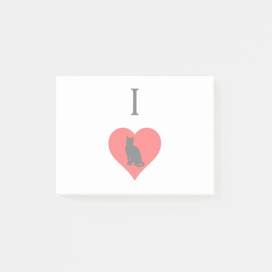 Post-it® I chats de coeur (Devant)