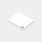 Post-it® I coeur mes notes de post-it de caniche (Incliné)