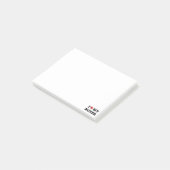 Post-it® I coeur mon boxeur (Incliné)