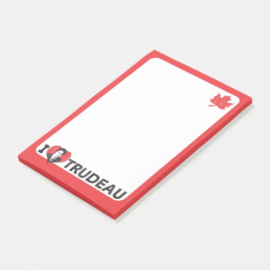 Post-it® I coeur Trudeau (Incliné)