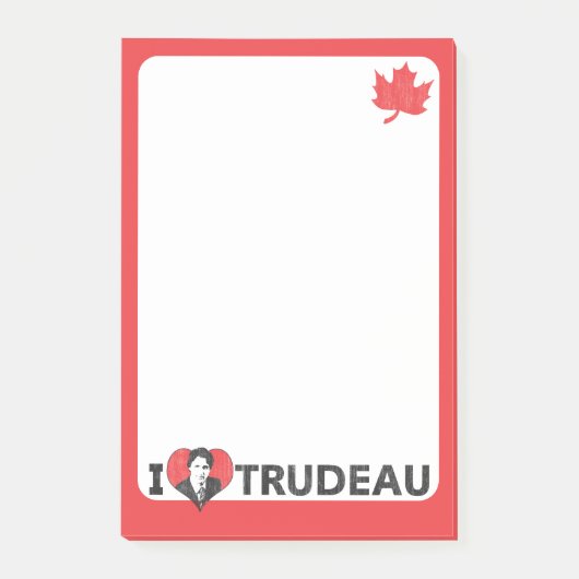 Post-it® I coeur Trudeau (Devant)