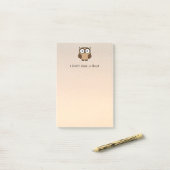 Post-it® I Don't Give a Hoot Owl Custom (Sur un bureau)