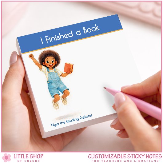 Post-it® I Finished a Book Personalized Book Lover
