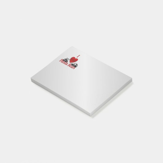 Post-it® I Heart Panda Bears (Incliné)