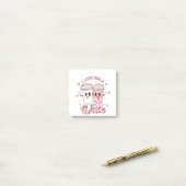 Post-it® I Lote a Latte Super Bubble Tea Valentine Lovers (Sur un bureau)