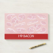 Post-it® I Love Bacon (Sur un bureau)