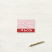 Post-it® I Love Bacon (Sur un bureau)