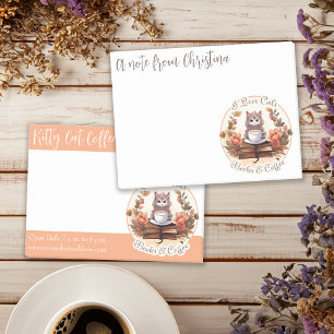 Post-it® I Love Cats Livres et Café Cute