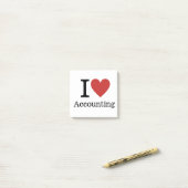 Post-it® I ❤️ Love Comptabilité - Département Comptabilité (Sur un bureau)