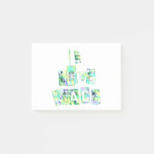 Post-it® I Love Peace Beautiful Art Print Text Design (Devant)