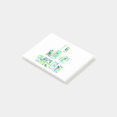 Post-it® I Love Peace Beautiful Art Print Text Design (Incliné)