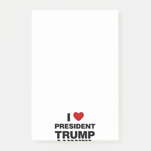 Post-it® I Love Président Trump Heart (Devant)