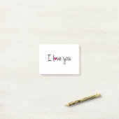 Post-it® I love you (Sur un bureau)