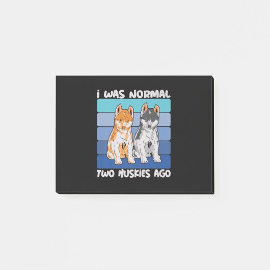 Post-it® I Quoi Normal Deux Huskies Shiba Dog (Devant)