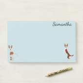 Post-it® Ibizan Hound Podenco Personnalisé (Sur un bureau)