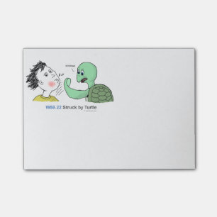 Post-it® ICD-10 : W59.22 frappé par la tortue