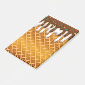Post-it® Ice Cream Drip Gaufle Cone Chocolate And Vanilla (Incliné)