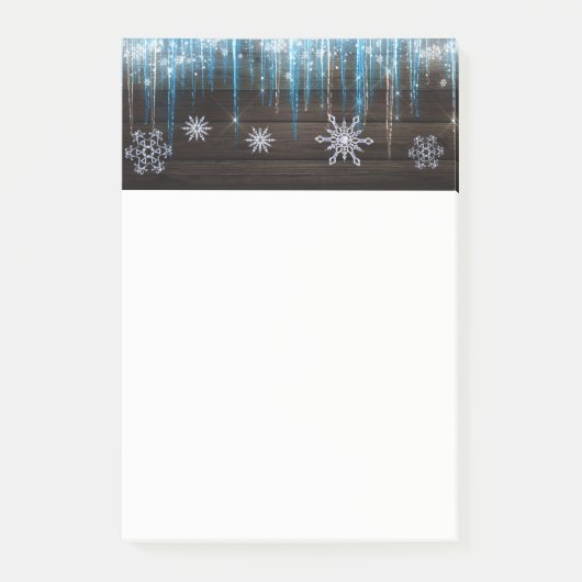 Post-it® Icicles congelés Wonderland Winter Snowflakes & Wo (Devant)